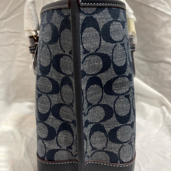 Coach Mollie Tote Bag 25 In Signature Chambray - Picture 11 of 15